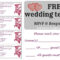 Free Wedding Rsvp & Response Card Template Templat | Wedding Regarding Free Printable Wedding Rsvp Card Templates