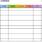 Free Weekly Schedule Templates For Word – 18 Templates In Blank Word Search Template Free