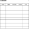 Free Weekly Schedule Templates For Word – 18 Templates Throughout Work Plan Template Word