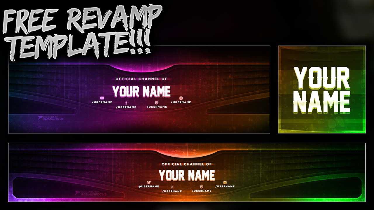 Free Youtube Banner + Twitter Header Template Psd - Free Download - Free Gfx Inside Twitter Banner Template Psd