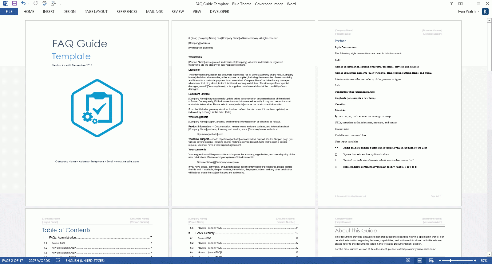 Frequently Asked Questions Templates (Ms Word) – Templates With Test Template For Word