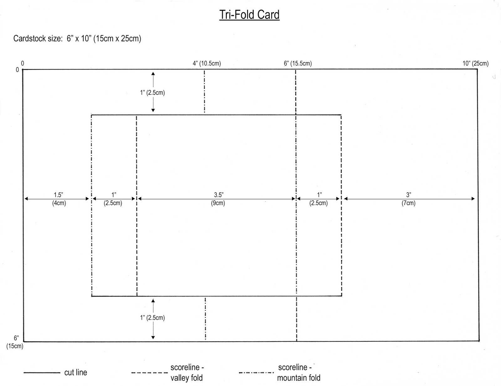 From My Craft Room: Tri Fold Card Template Regarding Fold Over Place Card Template