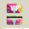 Front And Back Vip Member Card Template. Stock Vector Inside Membership Card Template Free