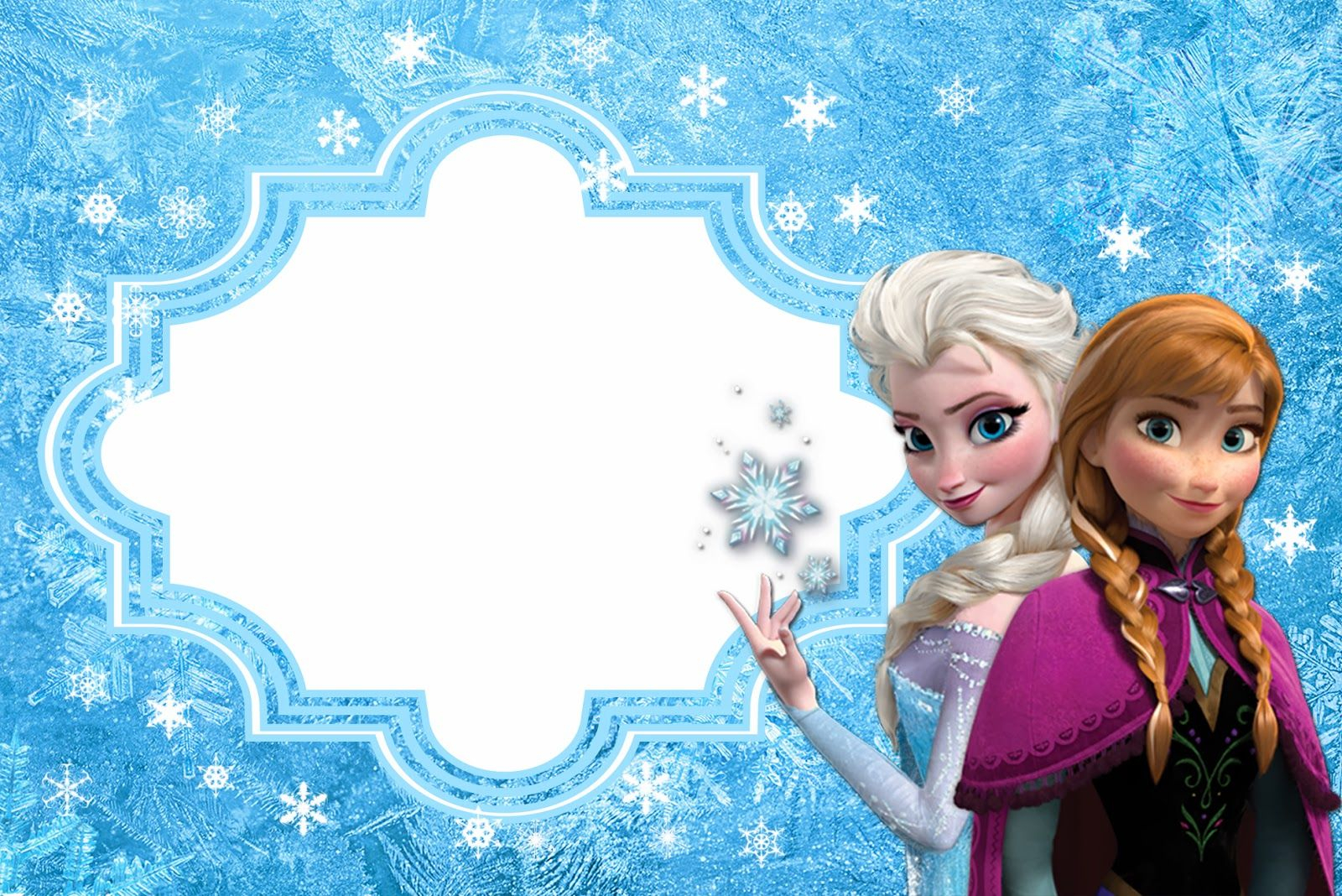 Frozen: Free Printable Cards Or Party Invitations. In 2019 With Frozen Birthday Card Template