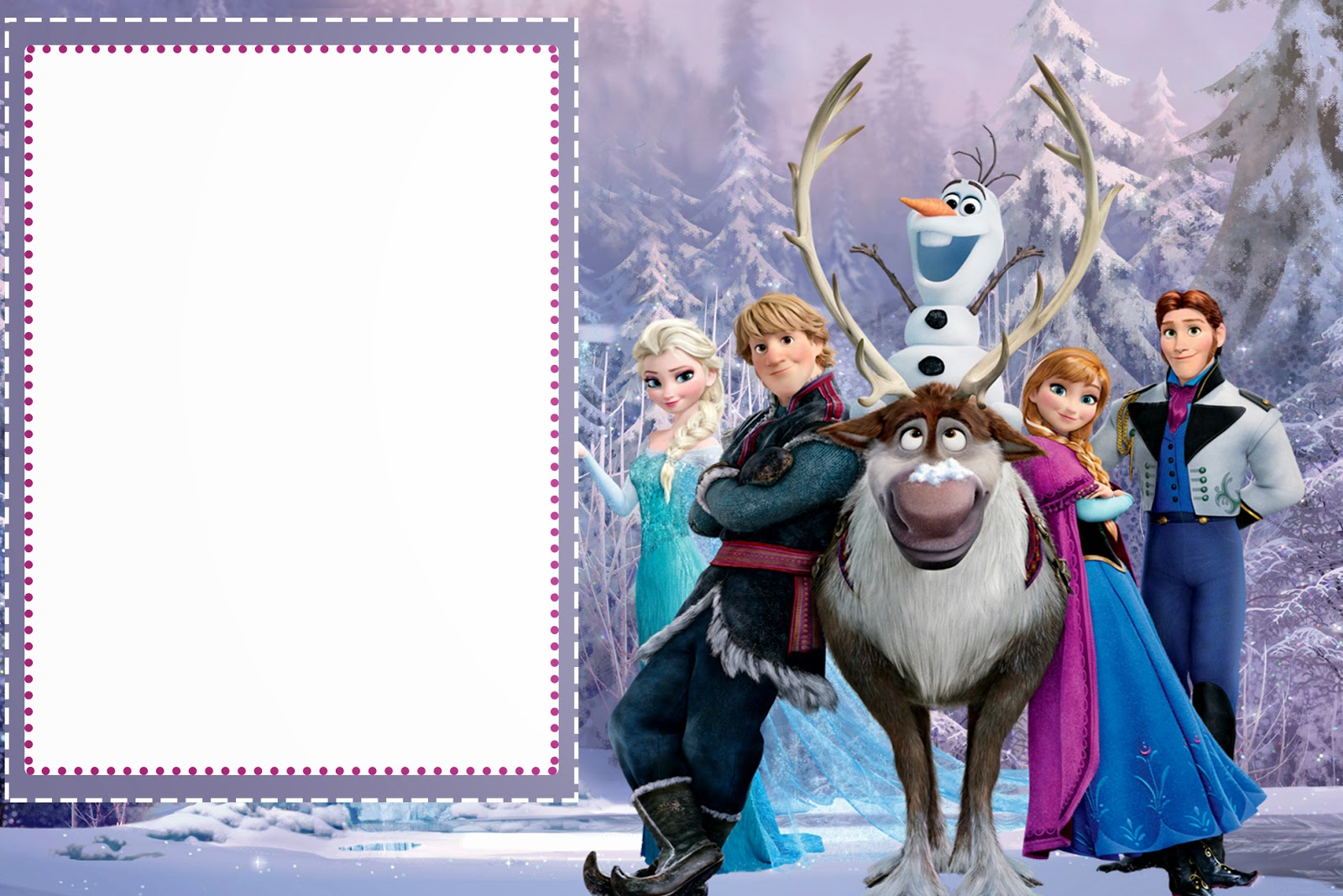 Frozen: Free Printable Cards Or Party Invitations. – Oh My Throughout Frozen Birthday Card Template