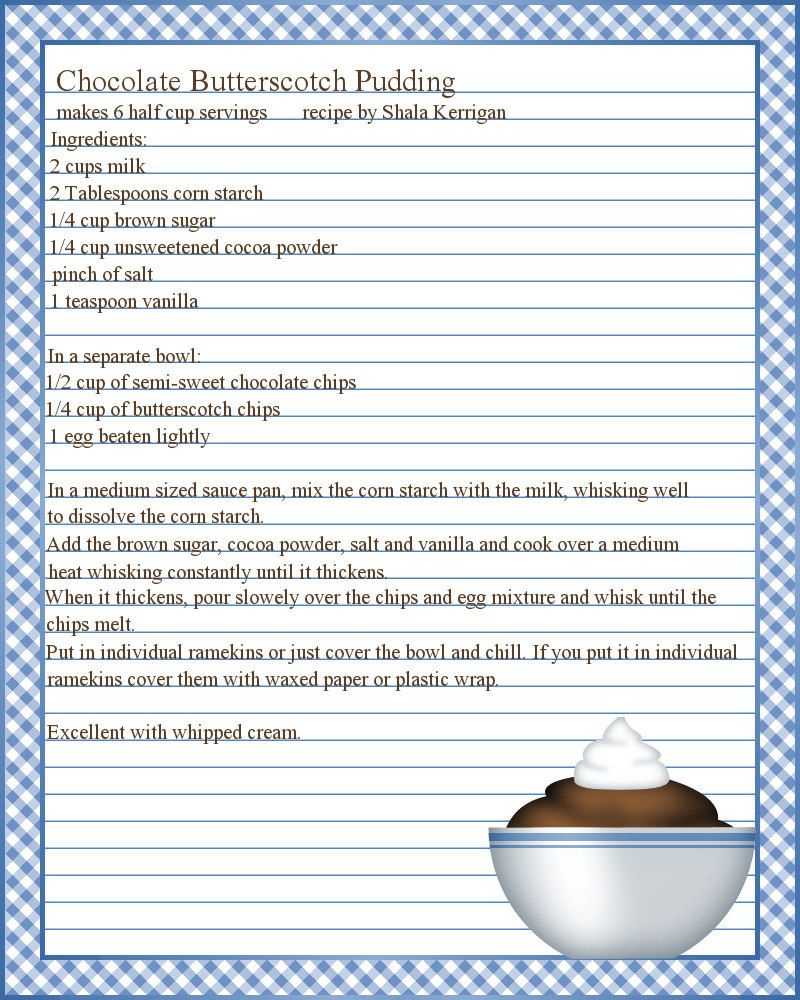 Full Page Recipe Templates – Google Search … | Printable Throughout Full Page Recipe Template For Word