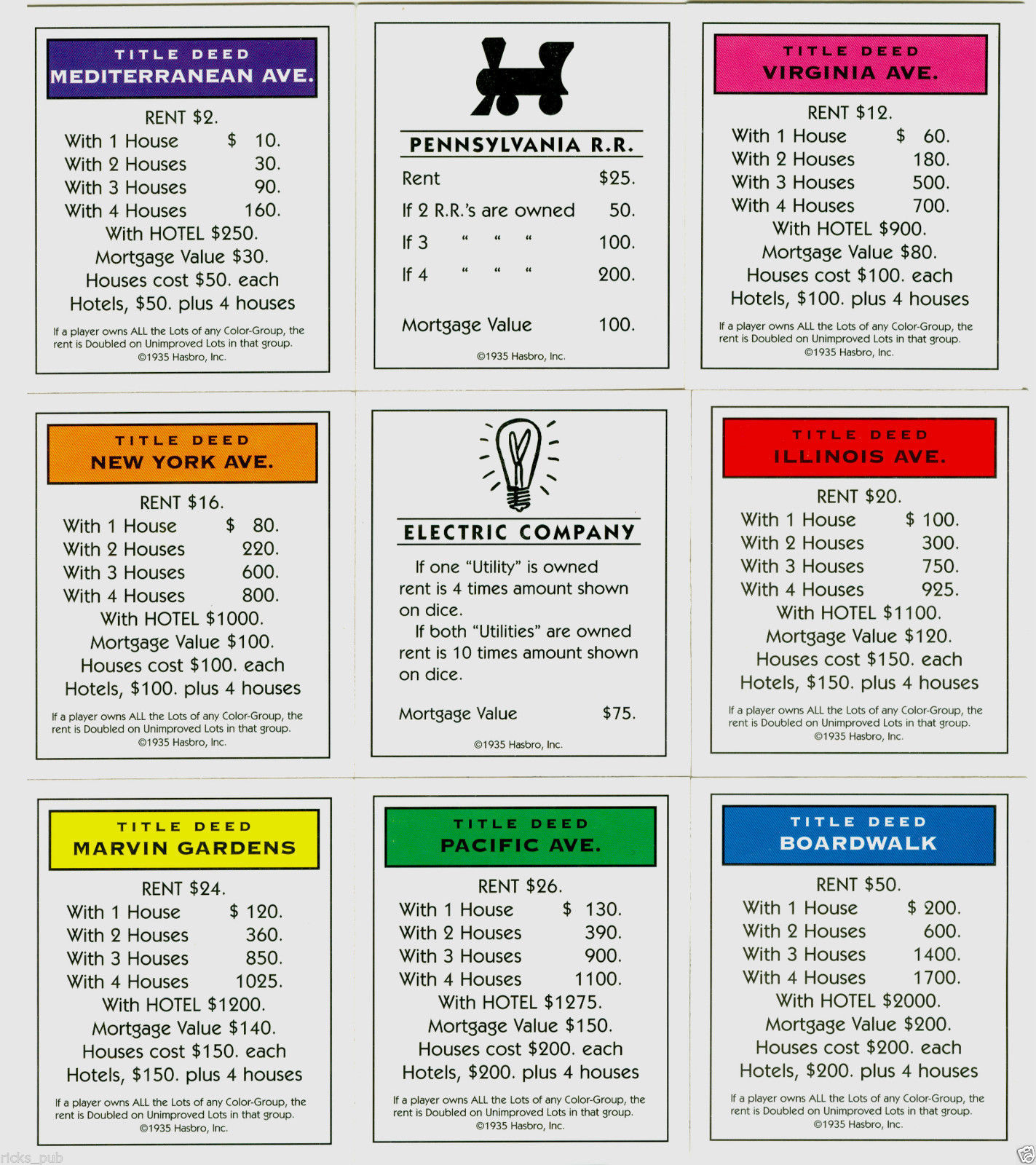 Full Set Of Monopoly Cards ○ Deeds, Chance & And 50 Similar Regarding Chance Card Template
