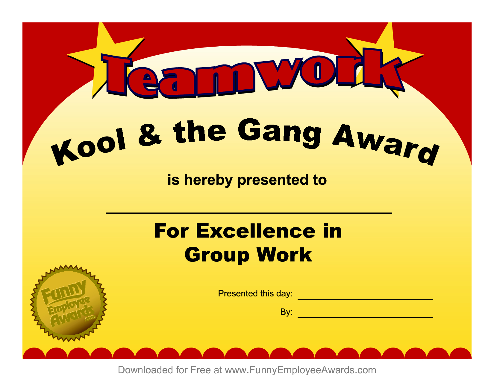 Fun Award Templatefree Employee Award Certificate Templates Within Free Funny Award Certificate Templates For Word