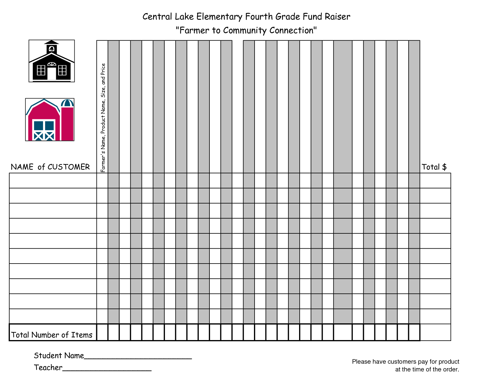 Fundraiser Order Form Template Fundraiser Order Form In Blank Sponsor Form Template Free