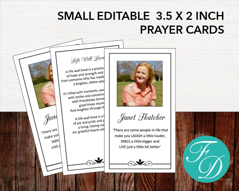 Funeral Prayer Card | Memorial Ideas | Funeral Ideas For Prayer Card Template For Word