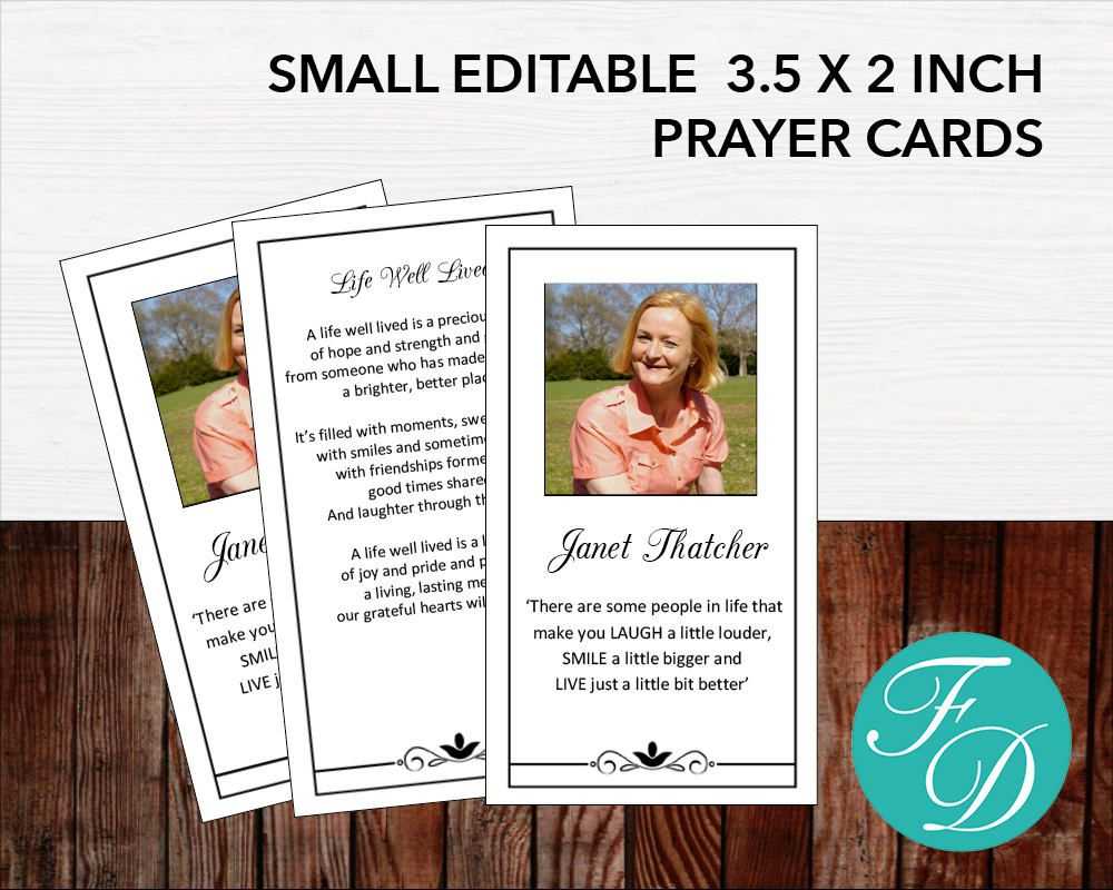 Funeral Prayer Card | Memorial Ideas | Funeral Ideas For Prayer Card Template For Word