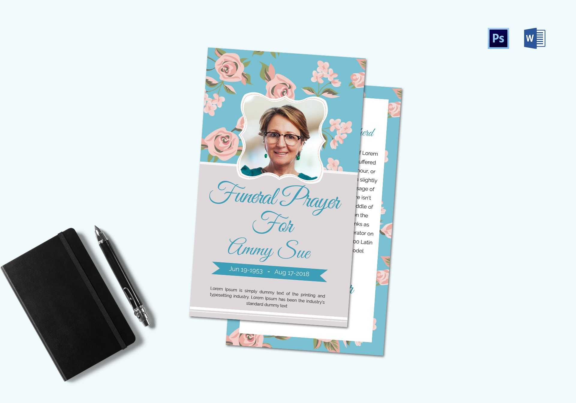 Funeral Request Prayer Card Template Pertaining To Prayer Card Template For Word