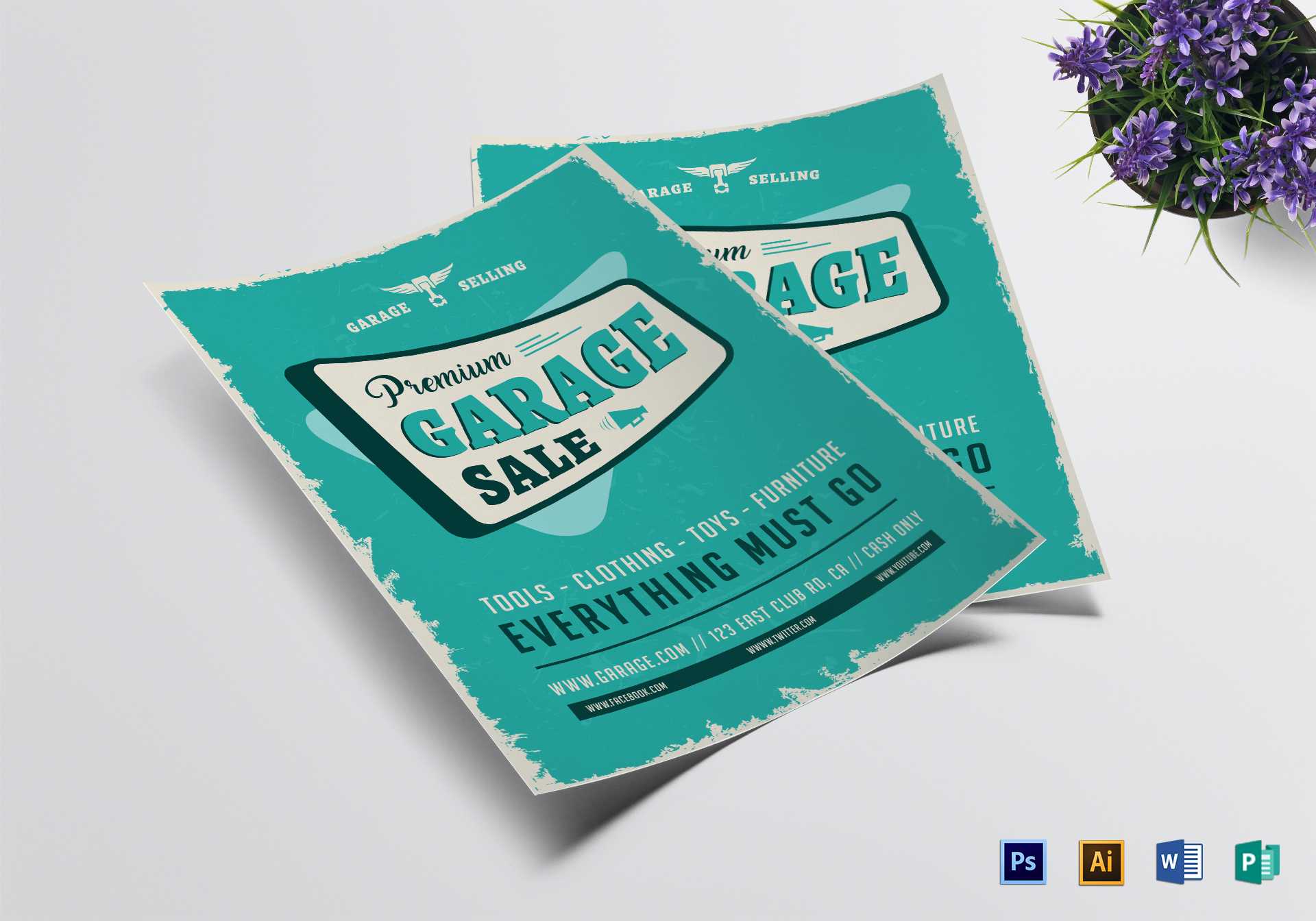 Garage Sale Flyer Template Throughout Garage Sale Flyer Template Word