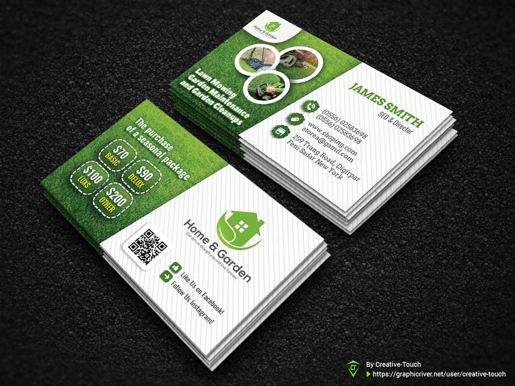 Garden Landscape Business Card Template | Download Here – Gr Intended For Landscaping Business Card Template