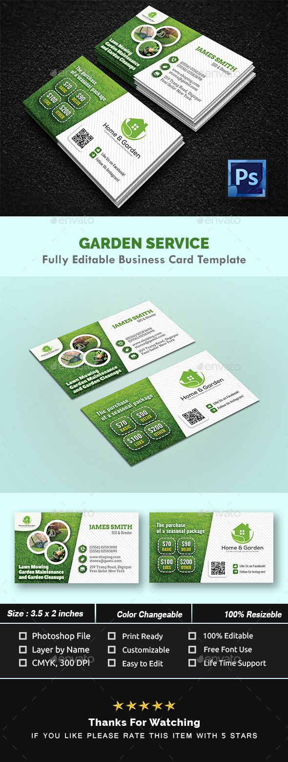 Garden Landscape Business Card Templates – Creative Business For Landscaping Business Card Template