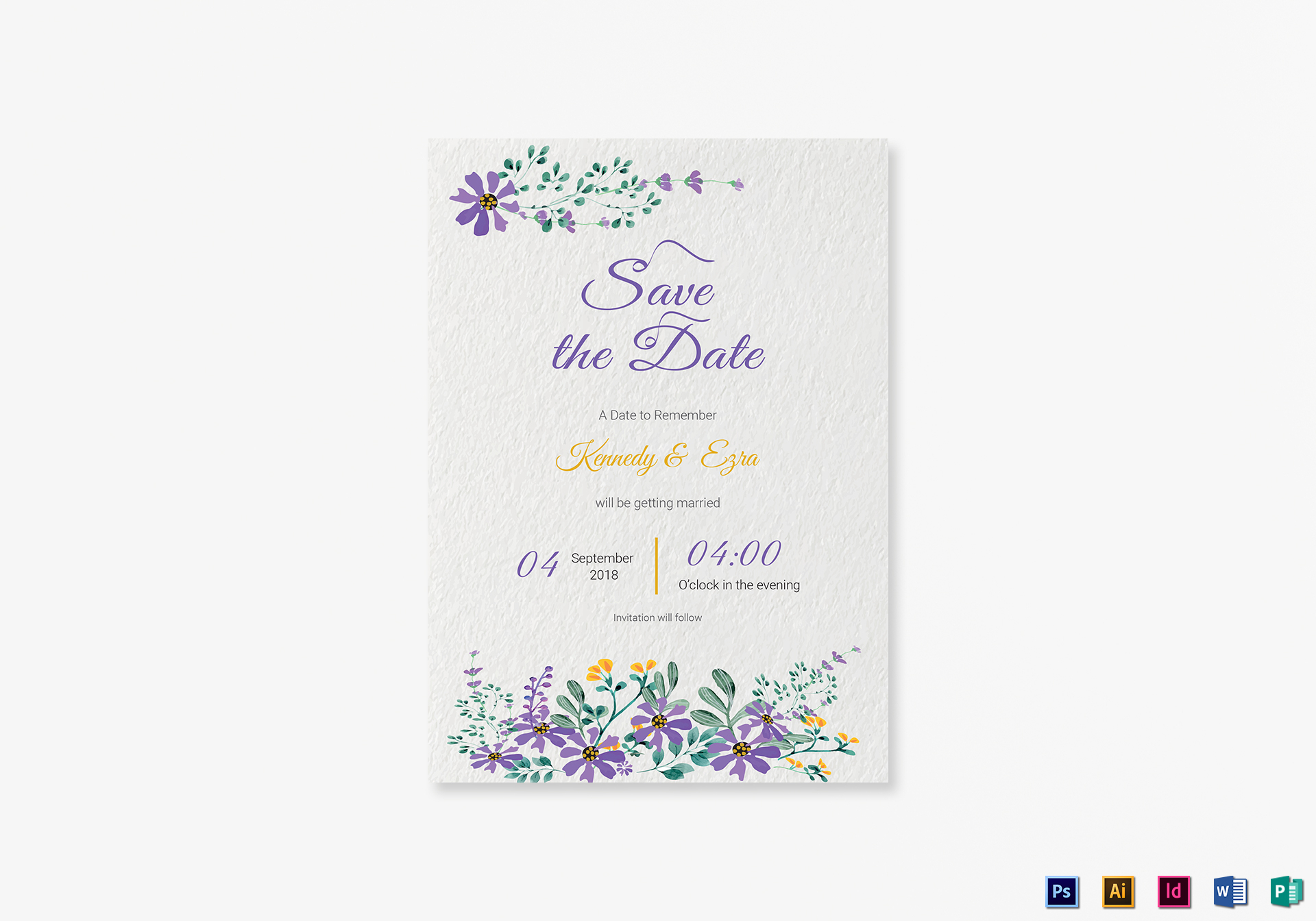Garden Save The Date Card Template Inside Save The Date Template Word