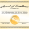 Generic Award Certificate In Vector Format – Trashedgraphics Inside Generic Certificate Template