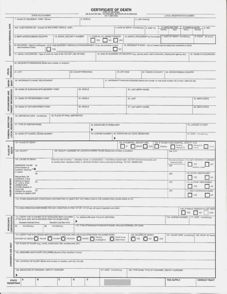 German Death Certificate Template | Free Download Template With Baby Death Certificate Template