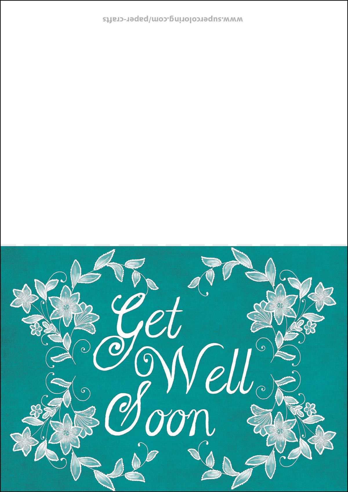 Get Well Soon Card Template | Free Printable Papercraft With Regard To Get Well Soon Card Template