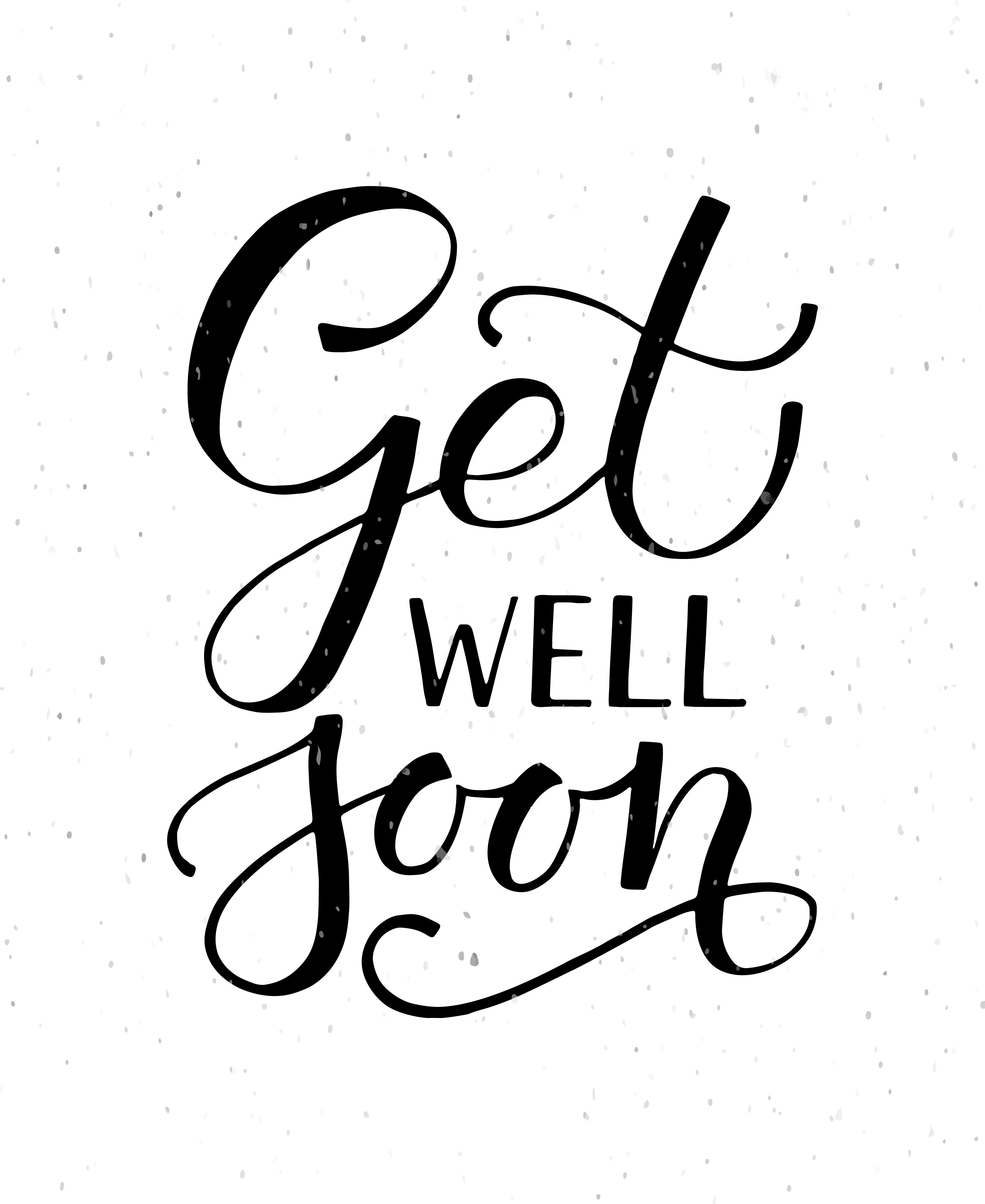 Get Well Soon Typography Cardalps View Art On For Get Well Card Template