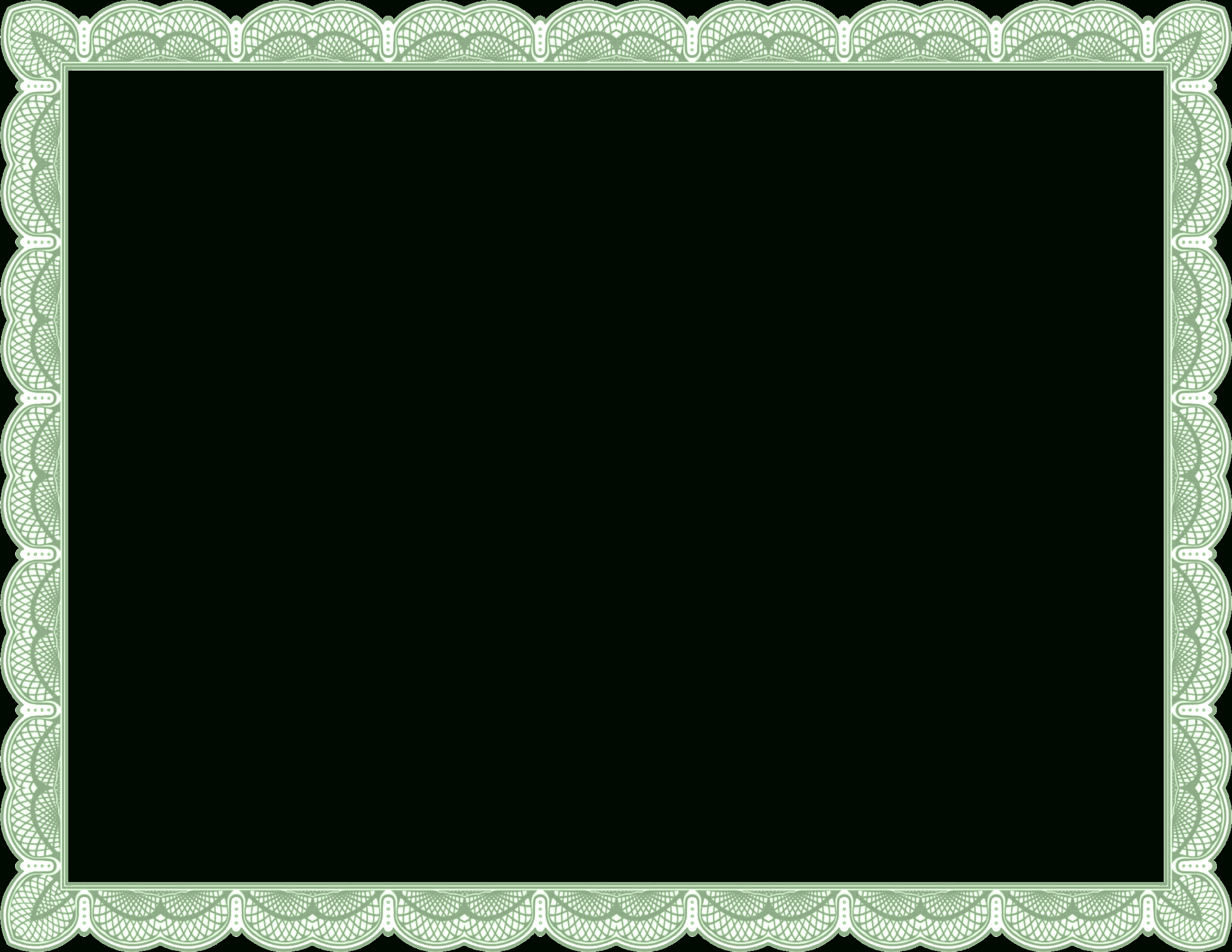 Gift Certificate Border Transparent Png Clipart Free In Free Printable Certificate Border Templates