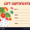 Gift Certificate Template Funny Design Pertaining To Funny Certificate Templates