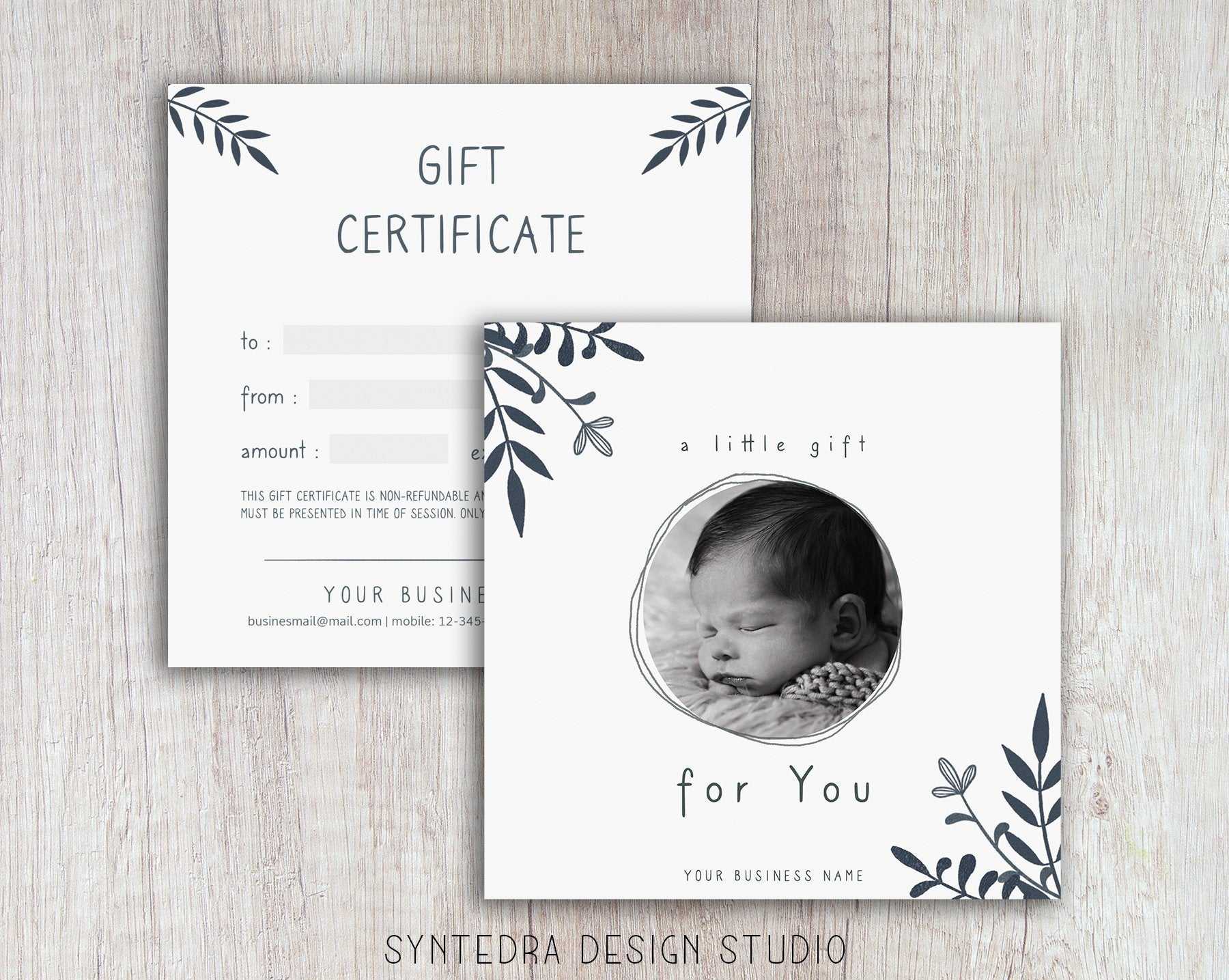 Gift Certificate Template, Gift Voucher Template, Photography Voucher  Template, Minimal Voucher Template Within Photoshoot Gift Certificate Template