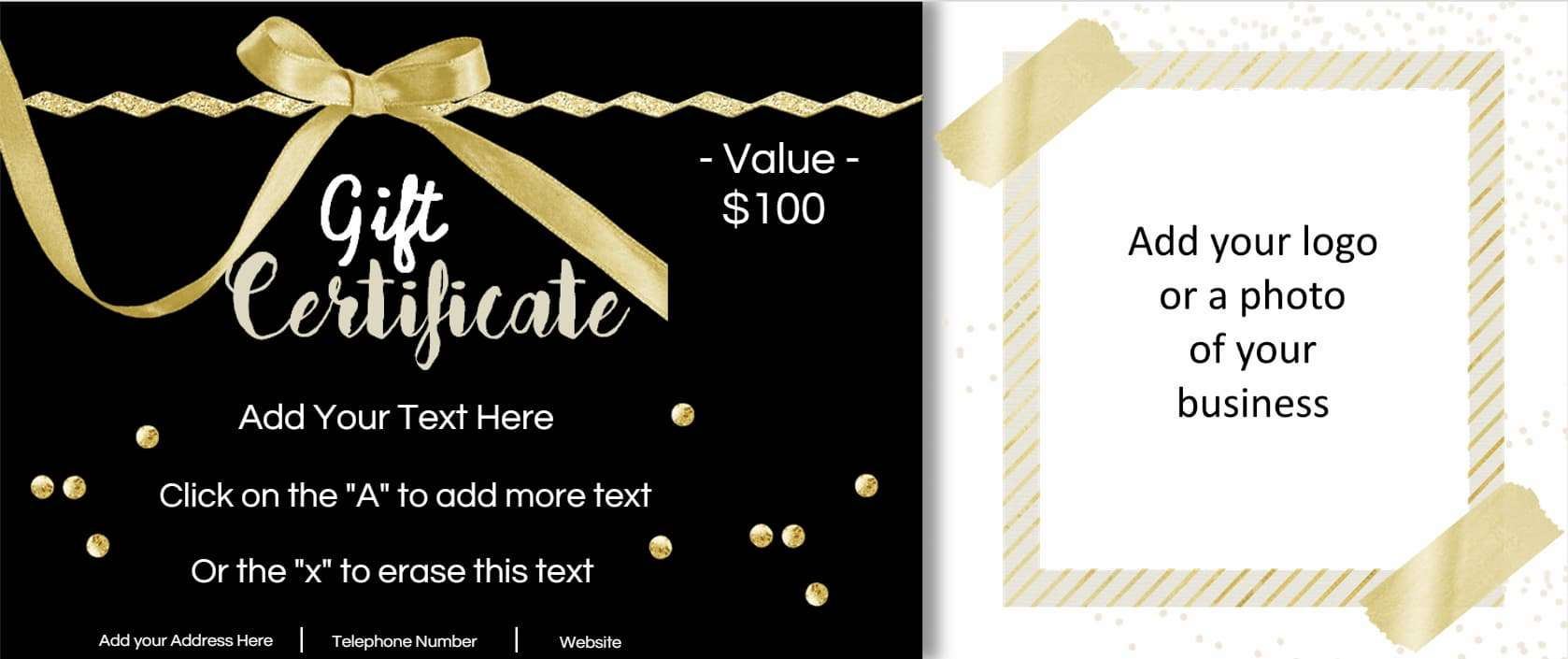 Gift Certificate Template With Logo With Regard To Nail Gift Certificate Template Free