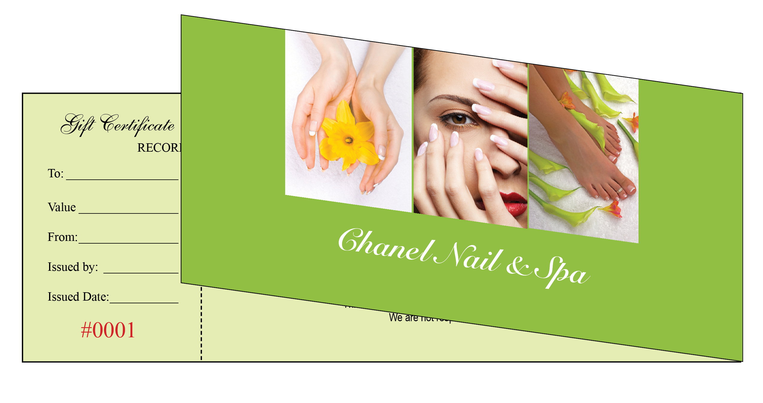 Gift Certificates Printing For Nail Salon With Nail Gift Certificate Template Free