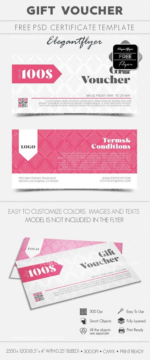 Gift Voucher – Free Gift Certificate Psd Template | Design With Regard To Gift Certificate Template Photoshop
