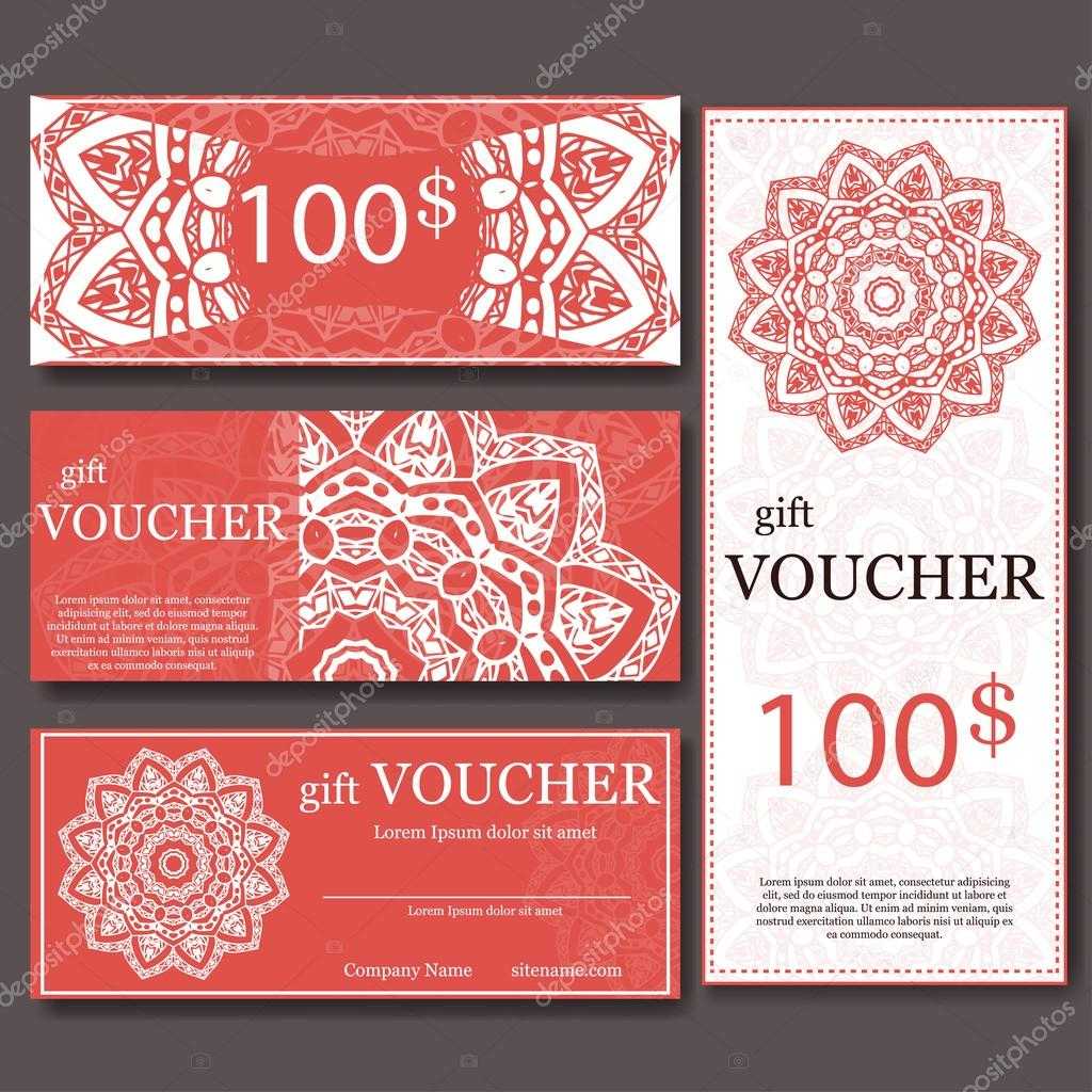 Gift Voucher Template With Mandala. Design Certificate For Throughout Magazine Subscription Gift Certificate Template