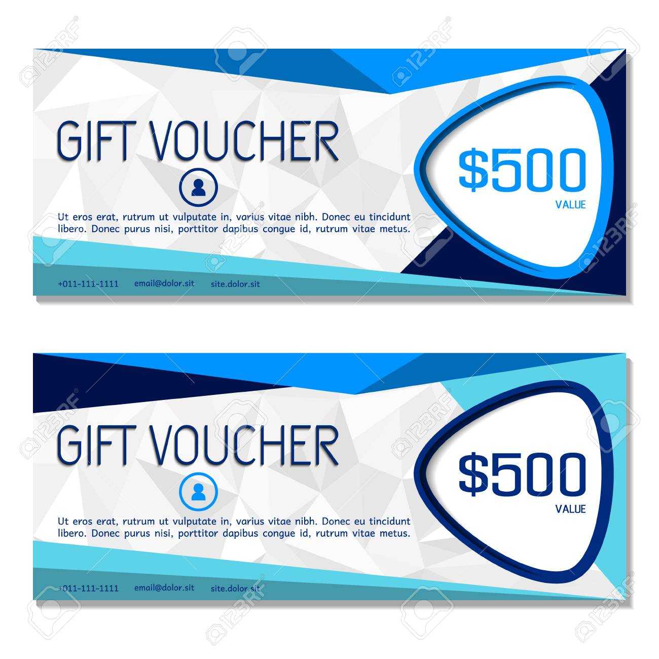 Gift Voucher. Vector, Illustration. Coupon And Voucher Template.. Regarding Company Gift Certificate Template