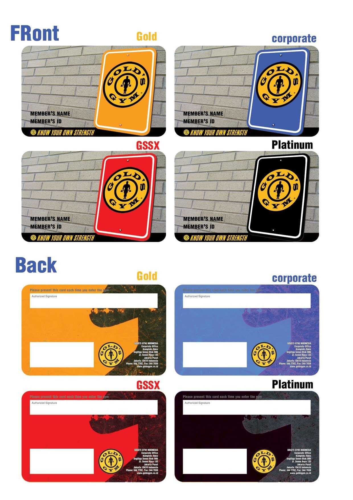 Gold Gym Membership Card | G I F T S Throughout Gym Membership Card Template