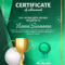 Golf Certificate Diploma With Golden Cup Vector. Sport Award.. In Golf Certificate Template Free