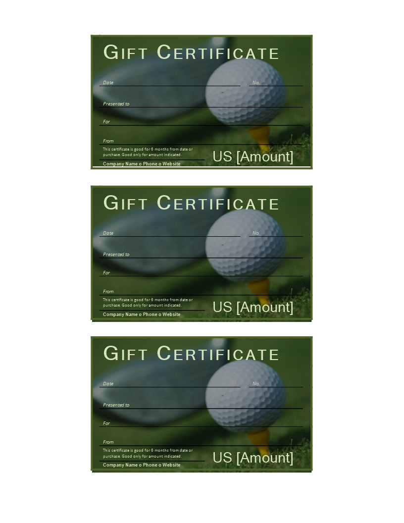 Golf Gift Certificate – Download This Free Printable Golf For Golf Certificate Templates For Word
