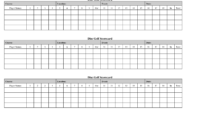 Golf Score Card Template | Running | Golf Score, Golf Crafts pertaining to Golf Score Cards Template