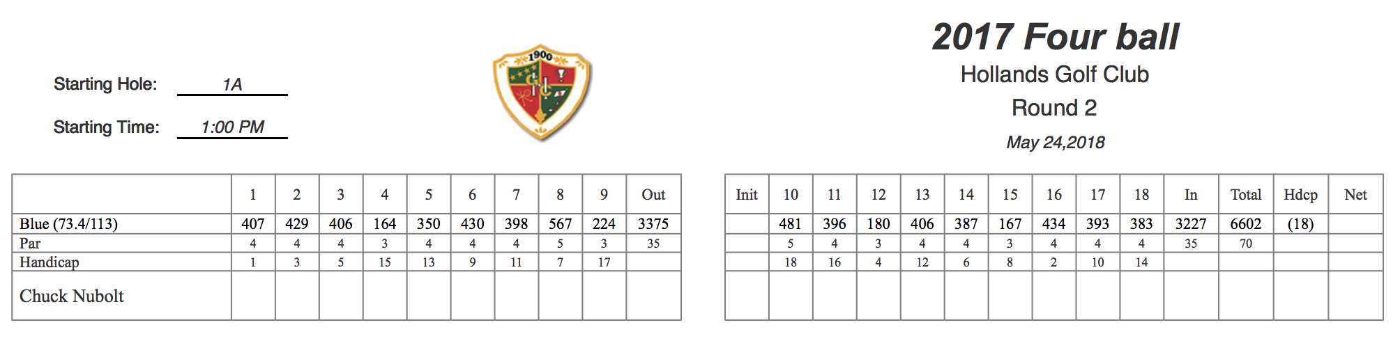 Golfgenius – Printing Scorecards (Format Tab) Pertaining To Golf Score Cards Template