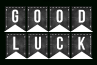 Good Luck Banner Template Best Template Examples | Sweet for Good Luck Banner Template