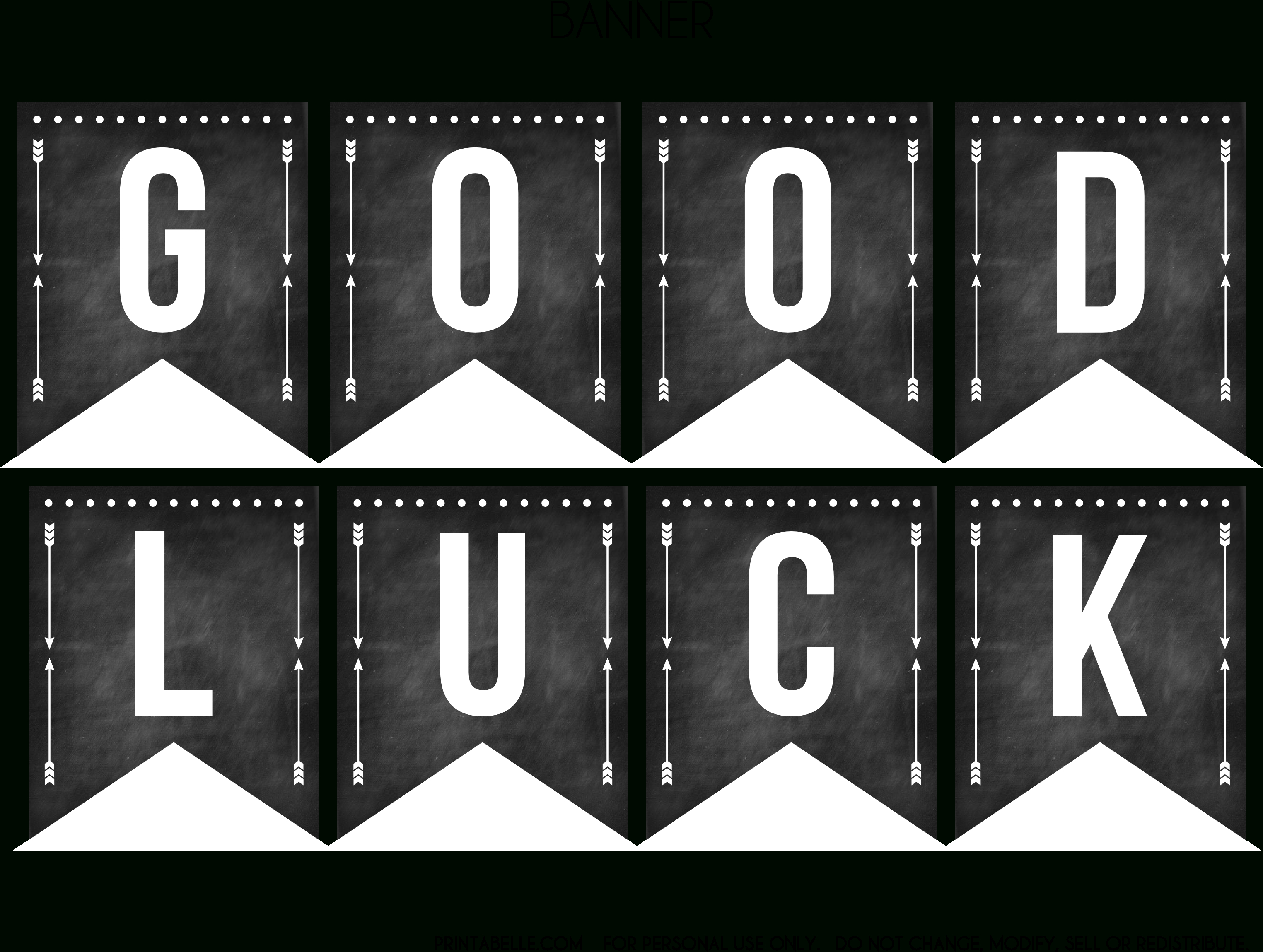 Good Luck Banner Template Best Template Examples Within Good Luck Banner Template