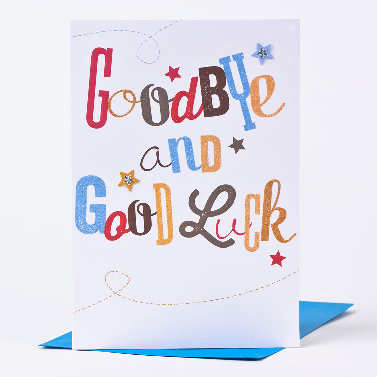 Good Luck Card – Goodbye & Good Luck Within Good Luck Card Template