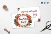 Goodbye Farewell Invitation Card Template within Farewell Card Template Word