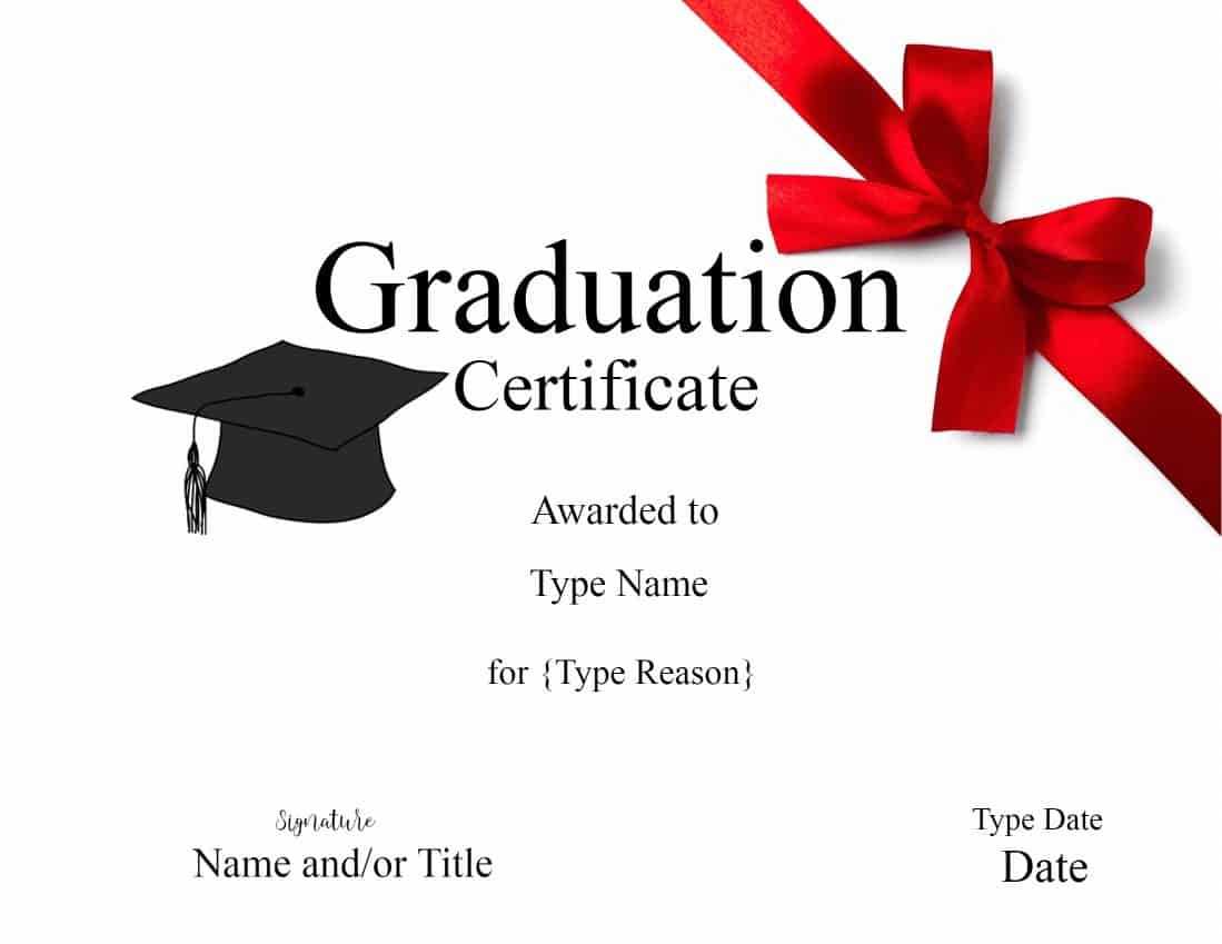 Graduation Gift Certificate Template Free Templates Intended In Graduation Gift Certificate Template Free