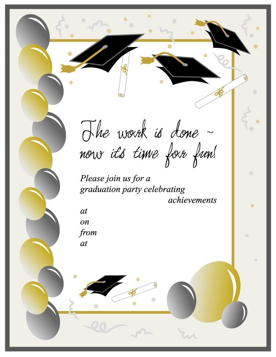 Graduation Invitation Templates Microsoft Word | Dattstar Intended For Graduation Invitation Templates Microsoft Word