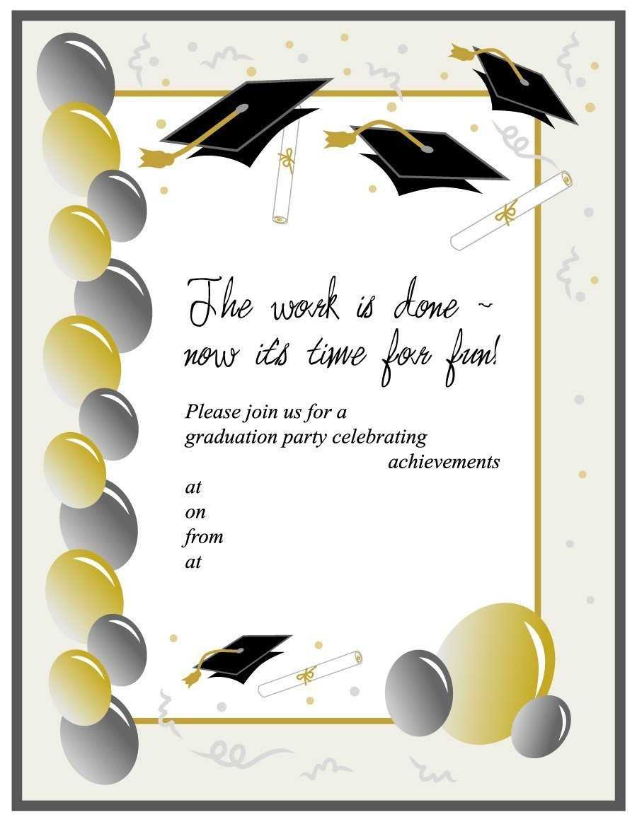 Graduation Invitation Templates Microsoft Word | Dattstar Intended For Graduation Invitation Templates Microsoft Word