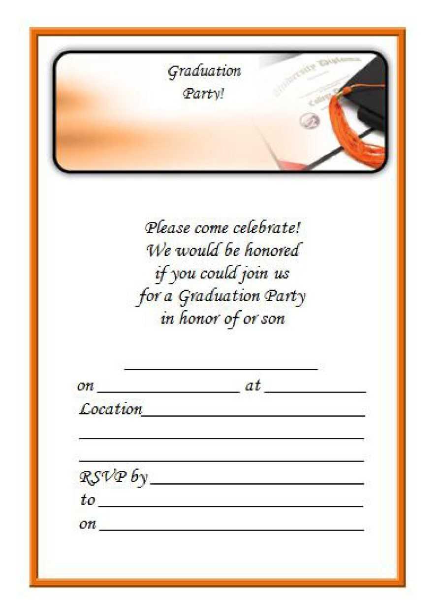 Graduation Invitations: Graduation Invitation Templates Pertaining To Graduation Invitation Templates Microsoft Word