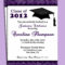 Graduation Party Or Announcement Invitation Printable – You For Graduation Party Invitation Templates Free Word
