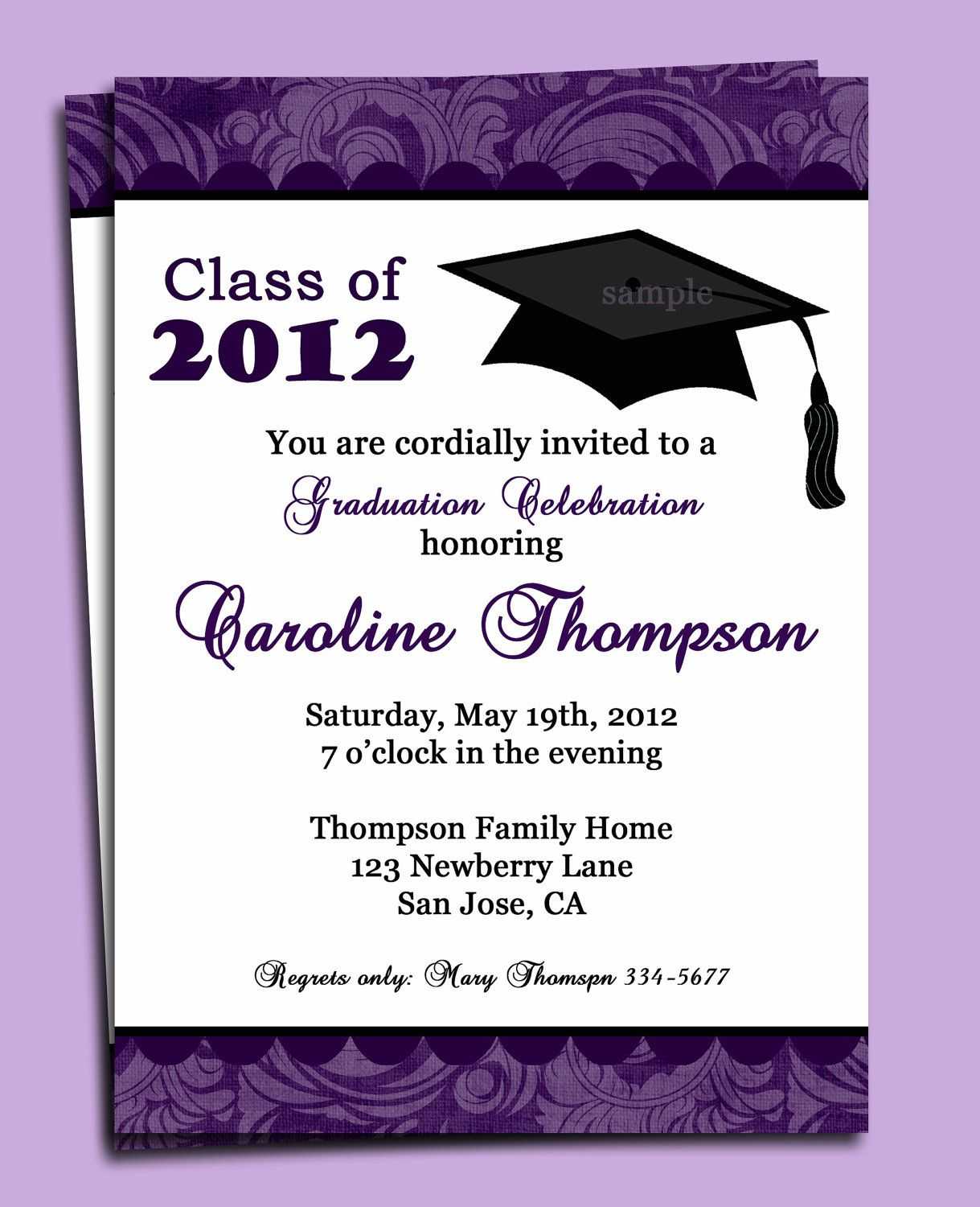 Graduation Party Or Announcement Invitation Printable – You For Graduation Party Invitation Templates Free Word