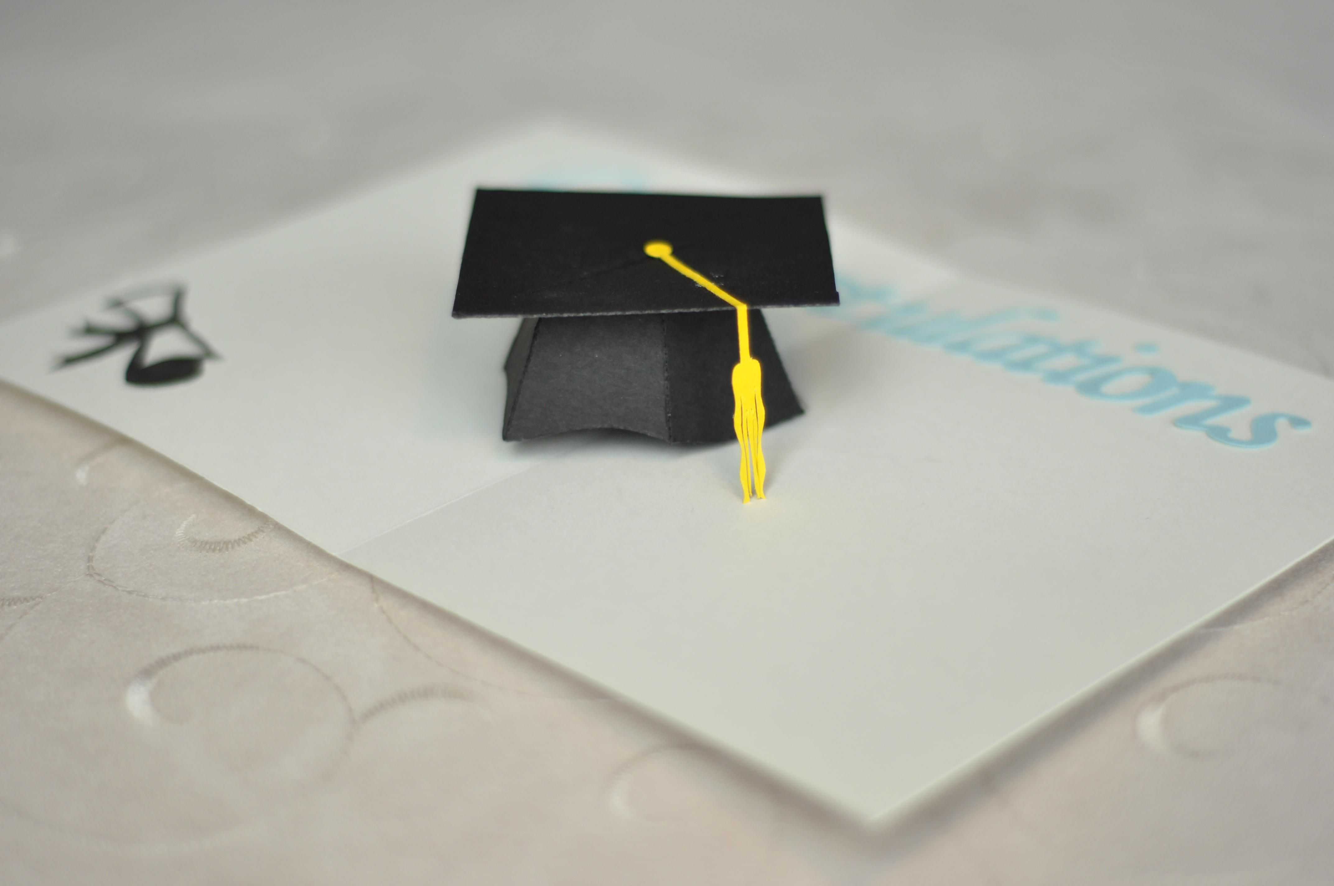 Graduation Pop Up Card: 3D Cap Tutorial | Cards - Pop Up Throughout Graduation Pop Up Card Template