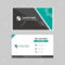 Green And Black Multipurpose Business Profile Card Template Flat.. In Advertising Card Template
