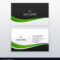 Green Business Card Professional Design Template With Designer Visiting Cards Templates